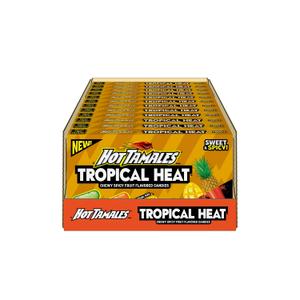 HOT TAMALES® 4.25OZ TROPICAL HEAT 12CT PDQ (EXP 05/06/27)