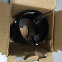1"-2.5" Inlet Exhaust Tip Adjustable, 1"-2.5" x 3.5" x 6" Black Powder Coated Exhaust Tips, Black Stainless Steel Muffler Tip