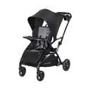 Baby Trend Sit N' Stand 2.0 5-in-1 Double Stroller with Bench, Simple Grey