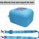 Silicone Cover Case for Bitzee Original Interactive Digital Pet | Protective Skin Cover for Bitzee Original Virtual Electronic Pets with Lanyard Accessories (Blue)