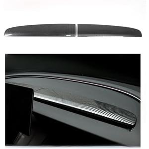 StarYtbl Center Dashboard Cover Wrap Compatible with 2024-2026 Model 3 Highland and 2025 2026 Refresh Model Y Juniper, Interior Decoration Accessories (Dashboard Cover - Gloss Carbon Fiber Pattern)