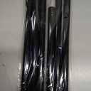 Black Tension Rods for Windows 28 to 48 Inch 2 Pack Spring Curtains Rod Tension Curtain Rod Expandable Pressure Curtain Rod Tension No Drill Adjustable Curtain Rods for Bathroom,Doorway,Door