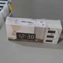 Peakeep Digital Alarm Clock for Bedroom Bedside, Loud Alarm Clock for Heavy Sleepers, Large Big LED Numbers for Seniors, Battery Backup Plug in Electric Clock with USB Charger (Blue)