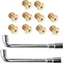 MIV Propane to Natural Gas Conversion Kit Conversion Holes for Weber Genesis, Genesis II Weber Natural Gas Conversion kit orifices Solid Brass 10pcs