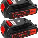 Battery 20v for BLACK+ DECKER Lithium: Batteries 20 Volt Max 4.0 ah Replacement Compatible with Cordless Power Tools XR Li- ion 2 Pack 20volt Drill LBXR20 LBXR2020 LBX20 LBXR2520