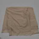 ShashaMurat Soft 100% Mulberry Silk Chiffon Fabric Width 55” Solid Color 6m/m for Decoration, DIY Sewing Clothes by The Meter (Beige)