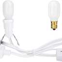 Village Collection Accessories Villages Single Cord Set Lightsm, 2 White Replacement Bulbs. for use with Various Village Series