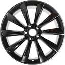 New Single 20x9.5 Inch 20” 20 Inch Premium Aluminum Alloy Wheel Rims Fit for Tesla Model Y 2020 2021 2022 2023 2024, OEM Direct Fit Replacement Rim, Matte Black