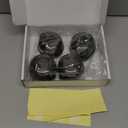 Stove Knob Safety Covers & Oven Lock for Child Baby Proofing Kitchen Universal Size Gas Knob Covers Clear View Childproof Oven Knob Covers for Kids and Pets (4packs +1locks) (Black)