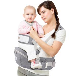 Baby Hip Seat Carrier, Ergonomic Waist Stool for Child Infant with Adjustable Strap Pocket Soft Base, Baby Hip Carrier for Newborns & Toddlers (Dark Gray)