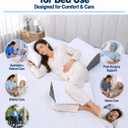 3-Piece Positioning Wedge Pillow Set, Firm Foam Bed Wedges & Body Positioners for Adults, Foam Wedges for Positioning in Bed, Side Sleeping Support, Knee Elevation, Repositioning and Home Care
