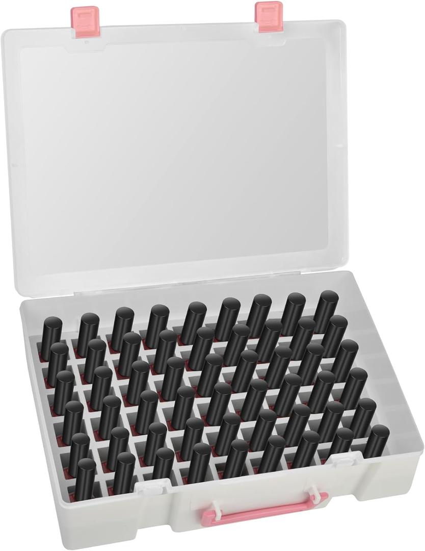 FULLCASE Nail Polish Organizer Holder, 54 Bottle Nail Storage Container for OPI/for Sally Hansen/for Revlon/for Essie/for AIMEILI/for Fingernail and More Gel Polish(Box Only) (White)
