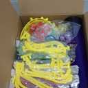 HONLYNE Glow in the Dark Supplies for Kids Adults, Light Up Party Favors, 56 LED Light Up Toys, 100 Glow Sticks Bulk Party Pack DIY Glasses Headbands Necklaces for Neon Party Supplies & Decorations