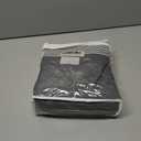 No Hook Shower Curtain and Liner Set,Dark Gray Boho Striped Shower Curtain for Bathroom Cotton 75" L x 60" W