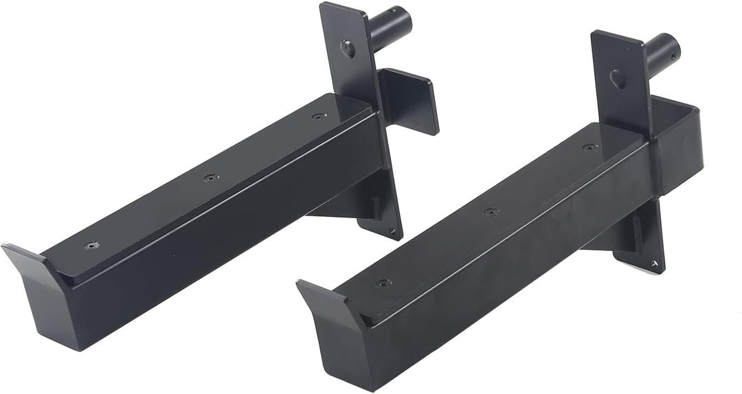 2inch Rack Barbell Safety Catches Squat Rack Safety Arm Spotter Attachment Fit for 2x2 Power Rack Cage with 1" or 5/8" Hole