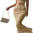 SOLY HUX Women's ONE Piece Outfits Twist Front Halter Skirt Size M