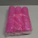 Jumbo Hair Curlers Rollers, 12Pcs 60mm Jumbo Hair Roller Curlers Self Grip Holding Rollers with 12Pcs Hair Clips for Long Straight Thick Hair (Rose Red)