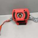 Portable Drill Winch of 1000 Lbs, Red Handheld Drill Winch with 40 Foot Synthetic Rope, Rotate The Hook 360 Degrees, for Lifting & Dragging(Red)