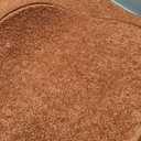 Ambiant Broadway Collection Solid Color Area Rugs Orange - 2' Round, Indoor, Stain Resistant, Perfect for Living Room, Bedroom, Dining Room, Entryway, Doorway, Pet & Kids Friendly Rug, Wedding
