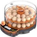 48 Egg Incubator - Smart Incubators for Hatching Chicken Eggs with Temperature & Humidity Control, Egg Candler, Auto Egg Turner, and Abnormal Alarm