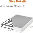 7 Inch Box Spring for Full Bed Bases - Heavy Duty Metal Mattress Foundation with Fabric Cover,Low Profile Full Box Spring Only,Noise Free,Easy Assembly