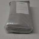 WEST LAKE Light Grey French Pleat Curtain Panels 90 Inches Length,Linen Blended Pinch Pleated Drapes for Bedroom Living Room,Modern Window Treatment,Back Tabs Hooks,40" Wx90 L(Pack of 2)