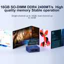 Beelink SER3 Mini PC AMD Ryzen 3 3200U (up to 3.5GHz), 16GB DDR4 2400MT/s 500GB PCIE3.0 SSD Mini Computer, Radeon Vega 3 Graphics,1000Mbps LAN, Dual HDMI 4K Display Windows 11 Pro Home-Office PC