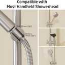 KES Bathroom Shower Slide Bar 40-Inch with Adjustable Handheld Shower Head Holder for Bathroom Wall Mounted SUS 304 Stainless Steel Brushed Finish, F209S100-BS