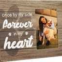 Pet Memorial Gifts for Loss of Dog, Sympathy Picture Frame, Once by My Side Forever in My Heart, 4x6 Inch Photo