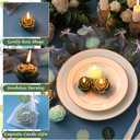 Treela 24 Set Flower Candles Wedding Favor for Guests Mini Sage Green Rose Shaped Tealight Candles for Return Gift Wedding Birthday Bridal Shower Housewarming Party