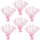 Ceenna 6 Pcs Winter Wonderland Decoration Snowflake Table Decorations Winter Metallic Gleam Foil Spray Centerpieces Christmas Glitter Spray Table Centerpieces for Holiday Party Decor (Light Pink)