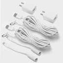 2 Pack Adapter Charger for Ring Stick Up Cam 3rd Gen/2nd & Ring Pan Tilt Stick Up Camera, Spotlight Cam Plus/Pro Indoor/Outdoor Weatherproof Charging Cable Barrel dc Plug Power Cord