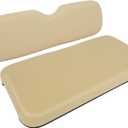 Replacement Seat Cushions for EZGO RXV Golf Cart, Dedicated for Front Seats, Buff, 2 Piece Set (RXV Buff)