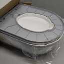 CheerTry 2-in-1 Toddler Potty Training Toilet - Larger Potty Chair & Detachable Training Seat for Boys & Girls Ages 1-3 with Flushing Sound, Wipes Storage, Toilet Paper Holder - Grey