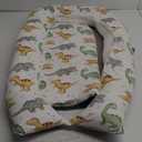JIFTOK Baby Nests Lounger for Newborn, Snuggle Sleeping Bassinet for 0-24M, Breathable Portable Co Sleeping Bed, Baby Essentials Adjustable Infant Soft Cotton Loungers for Home & Travel -Dinosaurs