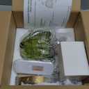 VerRon Rechargeable Battery Operated Wall Sconce with Green Glass Lampshade, Wireless Wall Scone Decor with Remote Control, 15 Colors Gold Wall Light for Bedside Hallway Bedroom Doorway