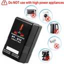 Voltage Converter 110V to 220V Step-Up & Down Power Two-Way Conversion Voltage Converter Transformer for Travel, RV, Camping (Black)