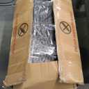 Shintenchi 2 Pieces Patio Furniture Sets Outdoor All-Weather Sectional Patio Sofa Set PE Rattan Manual Weaving Wicker Patio Conversation Set with Glass Table&Ottoman Cushion and Red Pillows, Beige (Set of 2, Left and Right Chair)