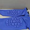 2PCS Blue Padded Elbow Forearm Sleeves Compression Arm Protective Support (Medium)