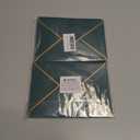 50 Pieces A7 Envelopes with Gold Border, 5.24 x 7.21 Inches Envelopes with Gold Stickers for Greeting Cards and Invitation (Dark Green, A7-5x7)