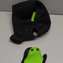 Pup Hood, Pup Play Hood, Removable Dog Full Face Pup Hood (Green)