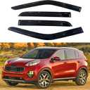 IG Window Visors Fit for 2017-2022 Kia Sportage, Out-Channel Rain Guards Vent Wind Deflectors 4PC, Car Accessories for 17-22 Sportage