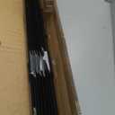 FOREHOGAR Metal Fence Post 3 Feet Black, Pack of 8, T Posts for Wire Fence, No Dig Steel U Posts Fencing for Lawn Garden Wire Mesh Fence Poles Sign Outdoor Light Duty