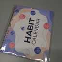 Clever Fox Habit Calendar Circle  24-Month Inspirational Daily Habit Tracker with Colorful Pages  Routine & Goal Planner Journal (White & Lavender)