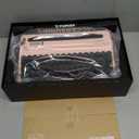 YUNZII QL75 Wireless Typewriter Hot Swap Retro Mechanical Keyboard,Punk Round Keycaps,RGB Backlit QMK/VIA Programmable,MultiDevice Keyboard with 2.4GHz/TypeC/BT5.0 (Pink, Cocoa Cream V2 Switch)