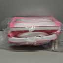 Baby Bathtub,Collapsible Baby Bath Tub with Soft Cushion & Thermometer, Space Saving Foldable & Travel Newborn Bathtub for Infant to Toddler 0-36 Months, Frog Pink