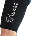 TheraICE Hamstring Compression Sleeve for Women & Men, Hot and Cold Compress Reusable, Thigh Wrap, Cooling Sleeves, Quad Ice Packs for Injuries Reusable, Hamstring Braces Recovery for Pain Relief(XXL)