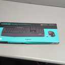 Logitech MK345 Wireless Keyboard and Mouse Combo with Palm Rest, 2.4 GHz USB Receiver, Compatible with PC, Laptop, Black