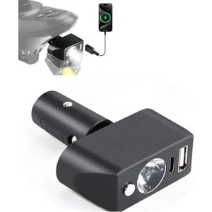 Electric Wheelchair LED Headlight, 3-Pin XLR High-Brightness Adjustable Angle Light with Controller for Night Travel - Compatible with Most Power Wheelchair Models