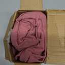 MIULEE Decorative Linen Euro Sham Pillow Covers 24x24 Cranberry Red Boho Farmhouse Neutral Couch Throw Pillows for Bed Pack of 2 Accent Modern Pillowcase Sofa Livingroom Home Decor